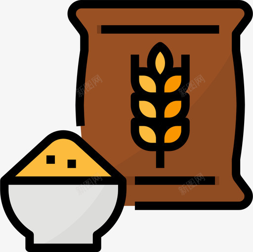 小麦农场19线性颜色图标svg_新图网 https://ixintu.com 农场 小麦 线性 颜色