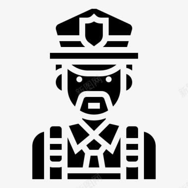 警察犯罪法律保护图标图标