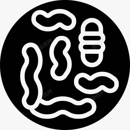 微生物人体器官4字形图标svg_新图网 https://ixintu.com 人体器官4 字形 微生物
