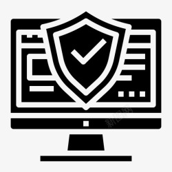 网页防护网页防御防病毒安全图标高清图片