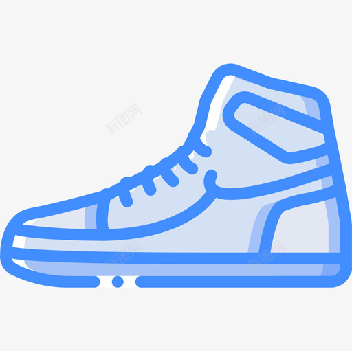 运动鞋80年代16蓝色图标svg_新图网 https://ixintu.com 80年代16 蓝色 运动鞋