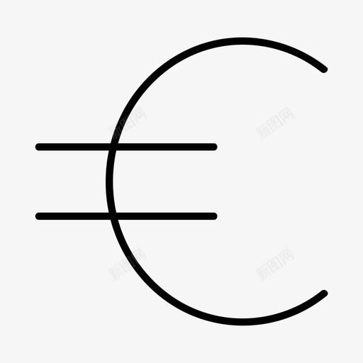 欧元货币收入图标svg_新图网 https://ixintu.com 收入 欧元 符号 网络 货币