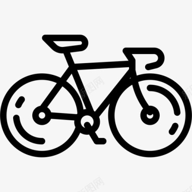 自行车20号自行车直线型图标图标