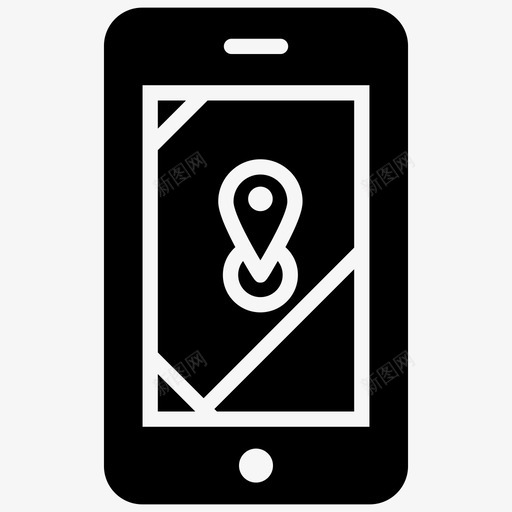 移动定位gps地图方向图标svg_新图网 https://ixintu.com gps 冒险 在线 地图 字形 定位 定位器 徒步旅行 方向 移动 露营