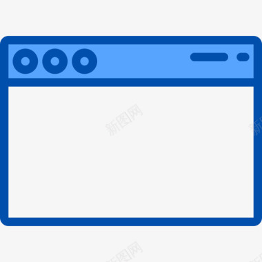 浏览器网页图形4蓝色图标图标