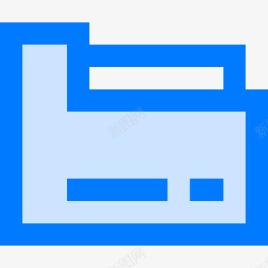 文件夹计算机和硬件8蓝色图标图标