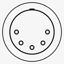 DIN标识din连接器键盘专用设备图标高清图片
