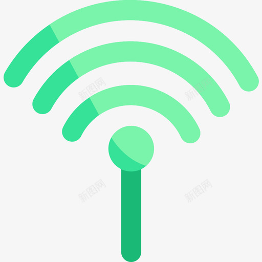 Wifi硬件22扁平图标svg_新图网 https://ixintu.com Wifi 扁平 硬件