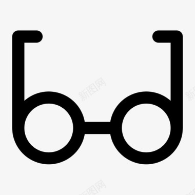 眼镜商务视觉图标图标