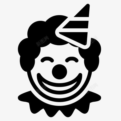 小丑庆祝派对2加油图标svg_新图网 https://ixintu.com 加油 小丑 庆祝 派对