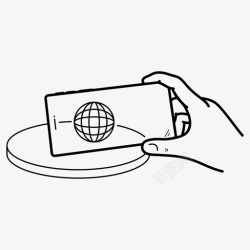 手机音效增强增强现实手持物体图标高清图片