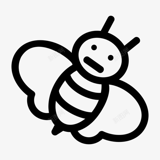 蜜蜂蜂蜜昆虫图标svg_新图网 https://ixintu.com 大自然 昆虫 蜂蜜 蜜蜂