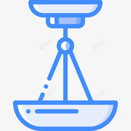灯照明4蓝色图标svg_新图网 https://ixintu.com 照明 蓝色