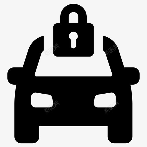 汽车锁保护车辆安全图标svg_新图网 https://ixintu.com 保护 安全 汽车 车辆 车锁