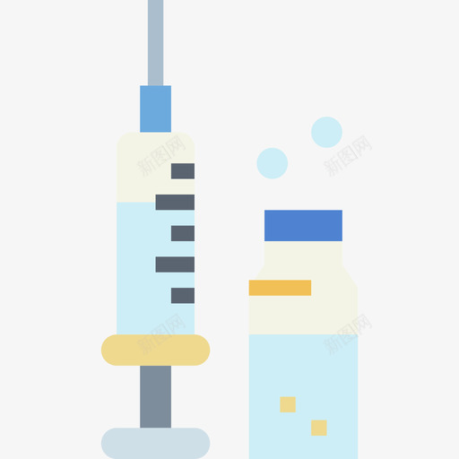 注射器大学35扁平图标svg_新图网 https://ixintu.com 大学35 扁平 注射器