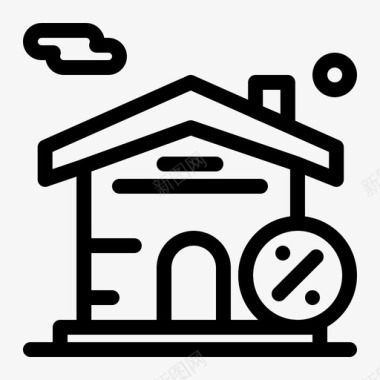建筑房屋房地产图标图标