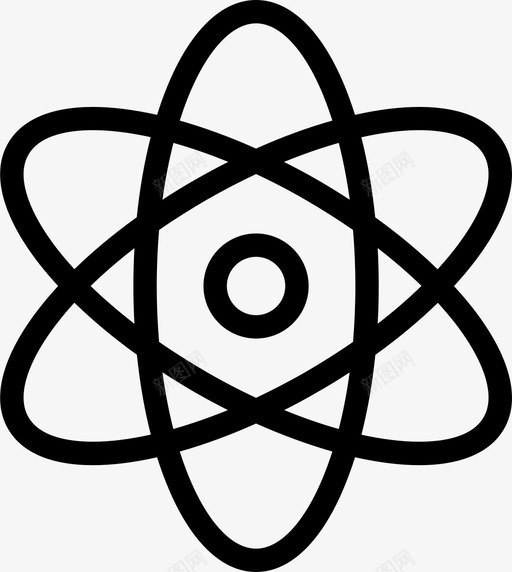 原子分子核图标svg_新图网 https://ixintu.com 分子 原子 科学