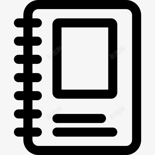 笔记本文件夹43线性图标svg_新图网 https://ixintu.com 文件夹 笔记本 线性