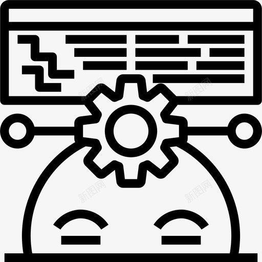 程序员数字营销120线性图标svg_新图网 https://ixintu.com 数字 程序员 线性 营销