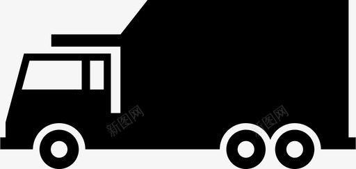 卡车送货运输图标图标