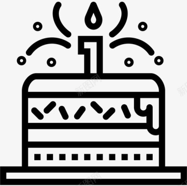 生日蛋糕家庭23直系图标图标