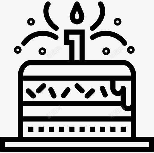 生日蛋糕家庭23直系图标svg_新图网 https://ixintu.com 家庭 生日蛋糕 直系