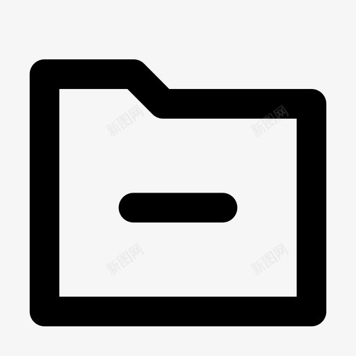 减号应用程序文件图标svg_新图网 https://ixintu.com 减号 应用程序 文件 文件夹 用户界面行