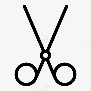 剪刀理发师化妆师图标图标