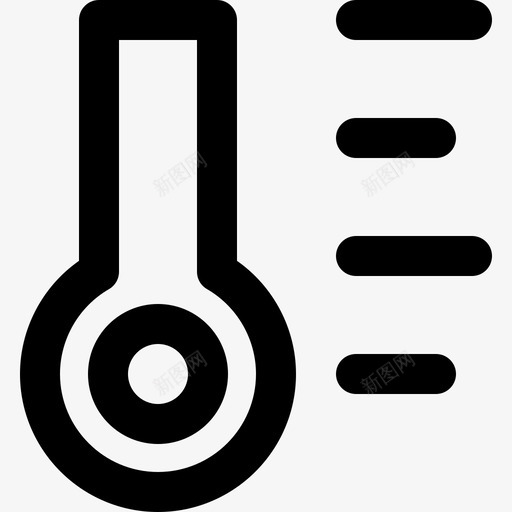 实验室线性温度计2图标svg_新图网 https://ixintu.com 实验室线性温度计2