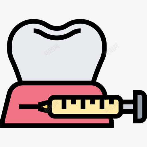 注射牙科19线性颜色图标svg_新图网 https://ixintu.com 注射 牙科 线性 颜色