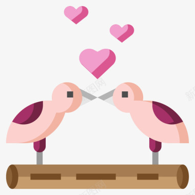 爱鸟爱与浪漫15平淡图标图标