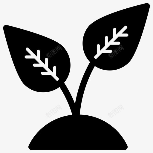 萌芽植物学生态图标svg_新图网 https://ixintu.com 图标 植物 植物学 生态 生态学 符号 萌芽 表情