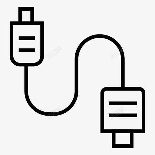 usb电缆连接器数据线图标svg_新图网 https://ixintu.com usb电缆 插头 数据线 输入 连接器 通信设备1概述