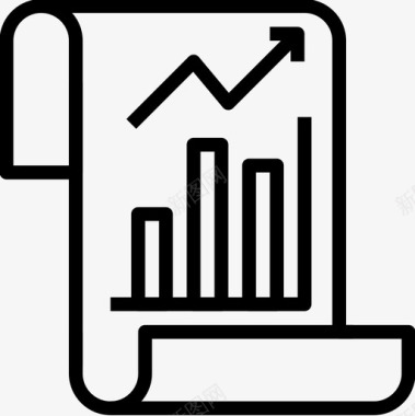 增长贷款5线性图标图标