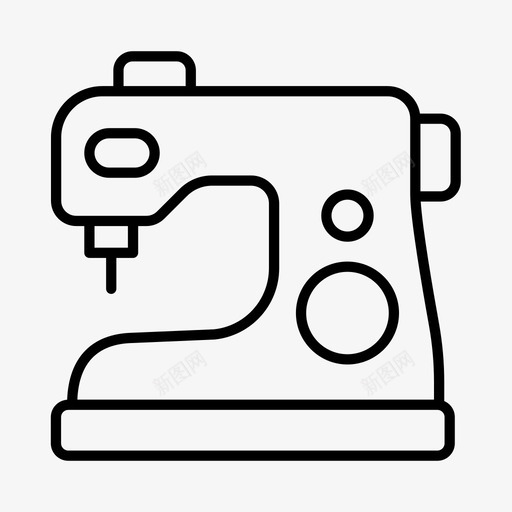 缝纫机工艺品爱好图标svg_新图网 https://ixintu.com 工艺品 爱好 纺织品 缝纫机 裁缝