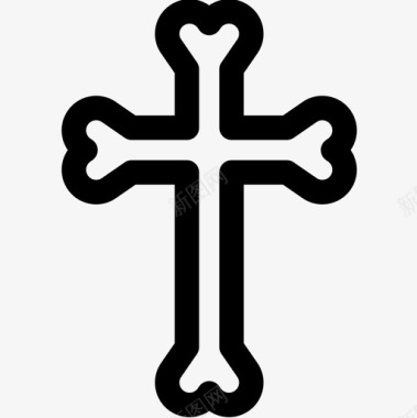 十字架万圣节82直系图标图标