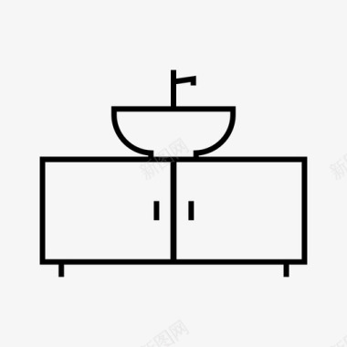 洗涤槽家具家用图标图标