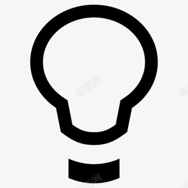 创意商业创意创意灯泡图标图标