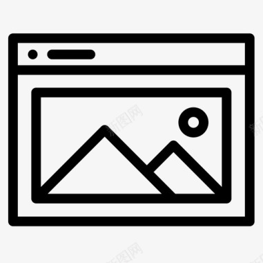 网页113直线图标图标