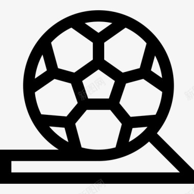 足球运动88直线型图标图标