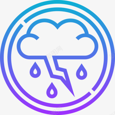 雷雨保险35坡度图标图标