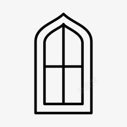 圆拱圆拱窗饰面住宅图标高清图片