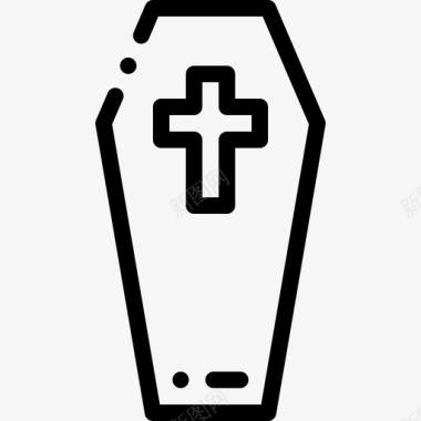 棺材葬礼22直系图标图标
