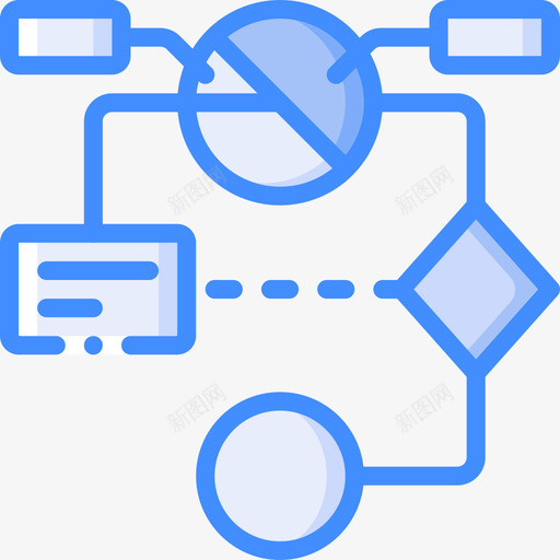 算法分析36蓝色图标svg_新图网 https://ixintu.com 分析 算法 蓝色
