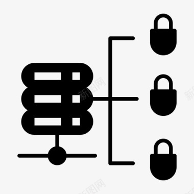 安全安全服务器安全网络服务器图标图标