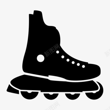 溜冰直行溜冰运动图标图标