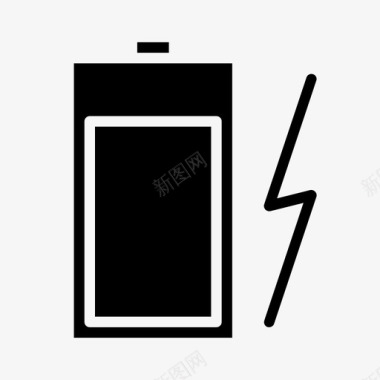 电池蓄电池充电图标图标