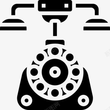 电话复古装饰20字形图标图标