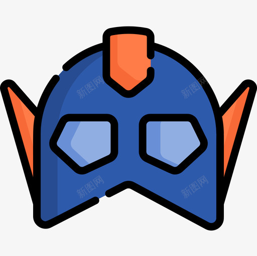 面具超级英雄9线性颜色图标svg_新图网 https://ixintu.com 线性 英雄 超级 面具 颜色