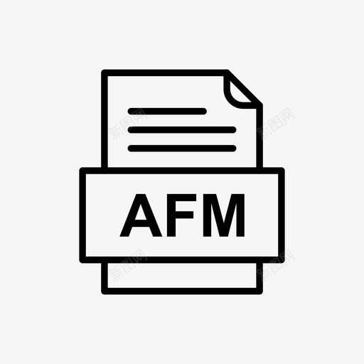 afm文件文件图标文件类型格式svg_新图网 https://ixintu.com 41种文件格式 afm文件文件图标 文件类型 格式
